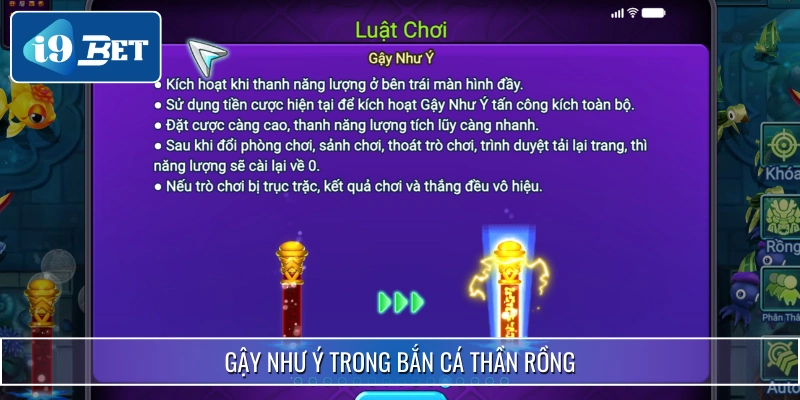 Bắn Cá Thần Rồng - Siêu Phẩm Đổi Thưởng Hot Nhất Năm 2025 4 Gậy như ý sử dụng trong trường hợp tích đủ năng lượng