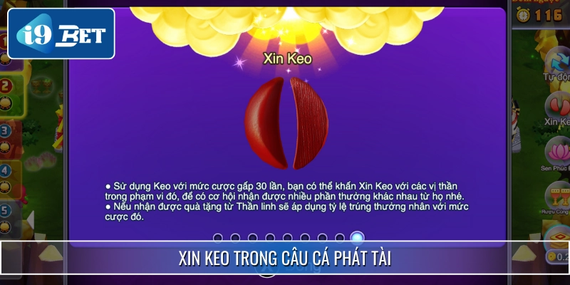 Câu Cá Phát Tài - Trò Đổi Thưởng Online Có Lối Đánh Mới Lạ 5 Xin keo là tính năng đặc biệt có trong trò chơi này