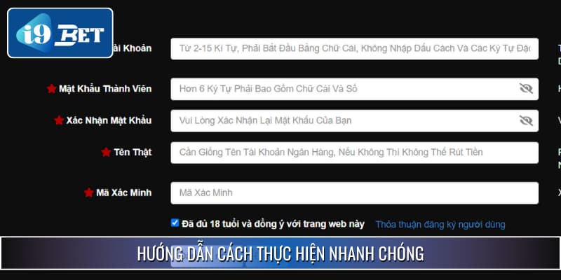 Hướng Dẫn Đăng Ký I9BET - Tìm Hiểu Toàn Bộ Thao Tác 3 Hướng dẫn đăng ký nhanh chóng dành cho người chơi mới
