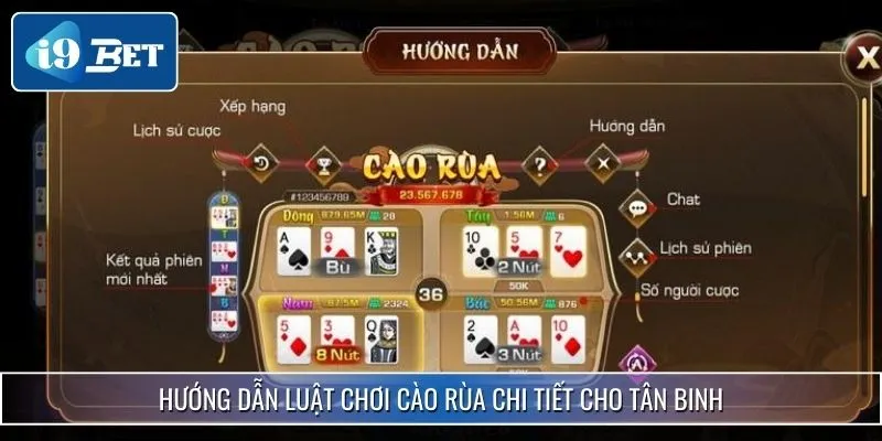 Luật Chơi Cào Rùa - Tham Khảo Kinh Nghiệm Cược Từ I9bet 2 Luật chơi Cào Rùa ở bước chuẩn bị ván cược
